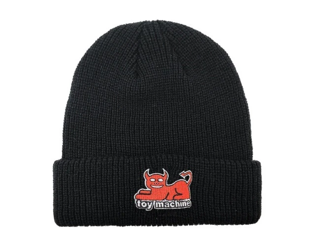 Toy Machine Beanie Devil Cat Dock Beanie Black