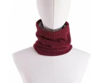 Winter Knitted Thermal Neck Warmer Tube Scarf - Dark Grey Scarf