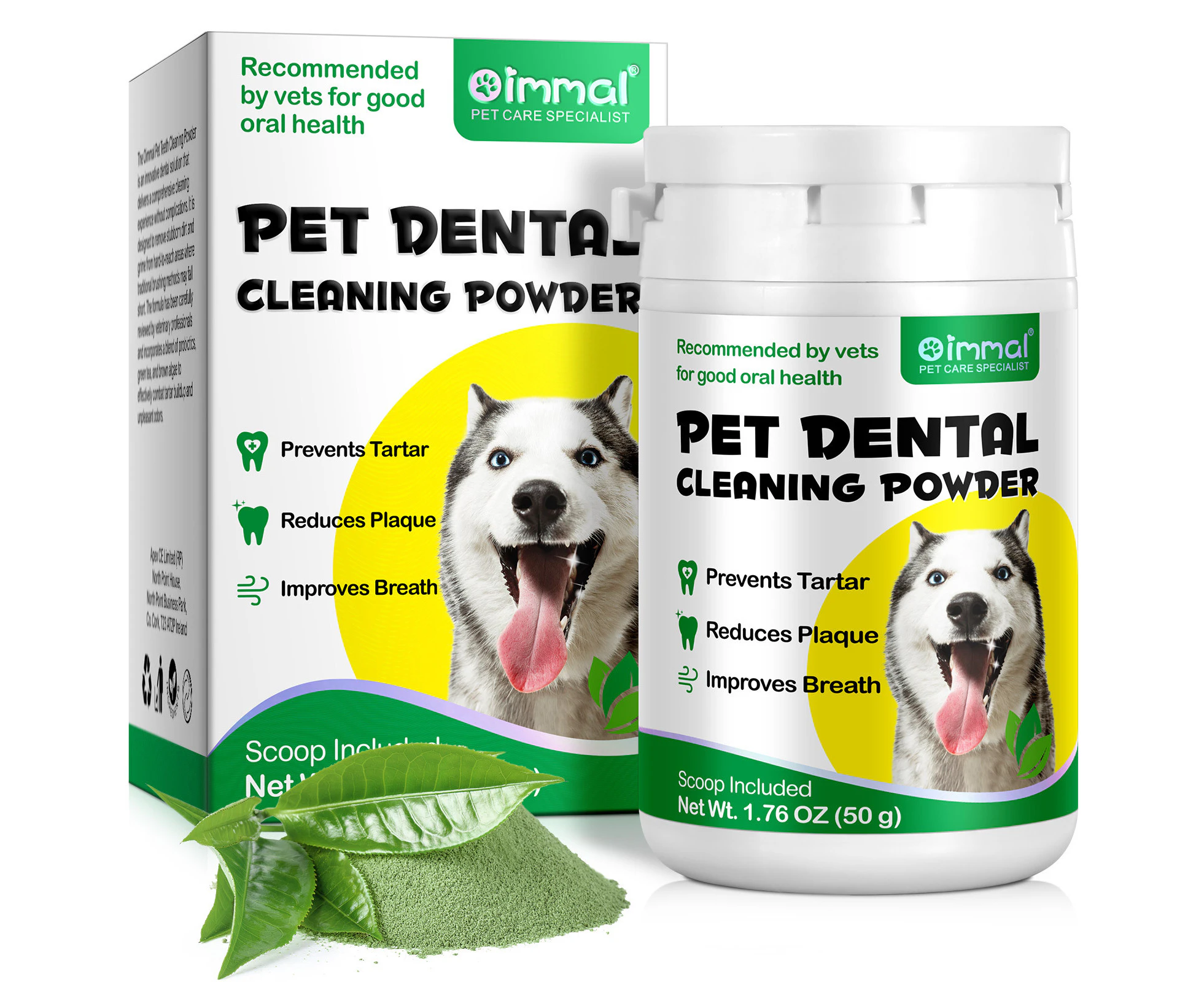 Oimmal Pet Dental Cleaning Powder for Dogs (50g)