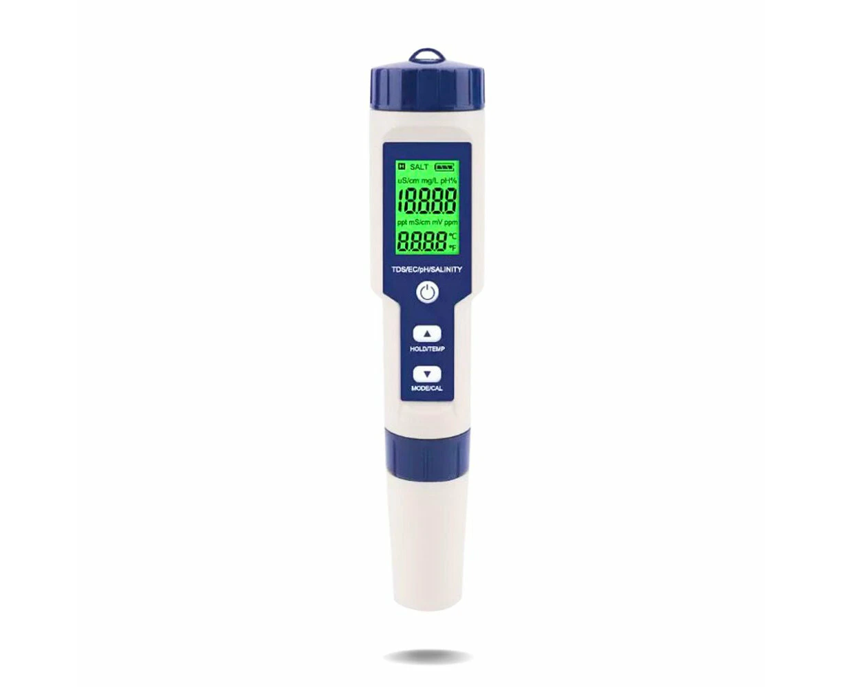 5 in 1 Digital Water pH Meter Tester Pen