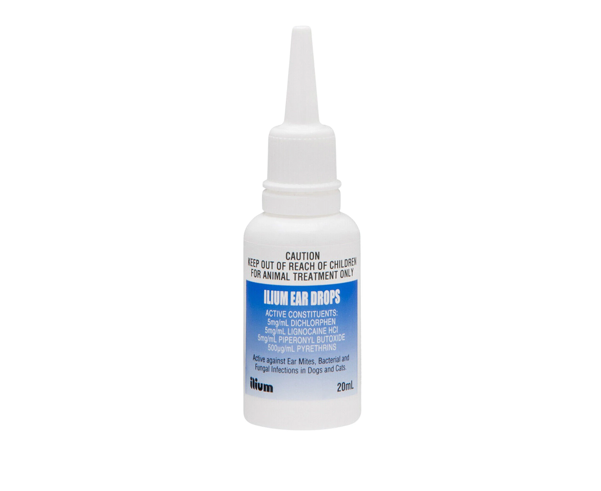 Ear Mites Bacterial Infection Control 20ML Ilium Ear Drops for Dogs Cats