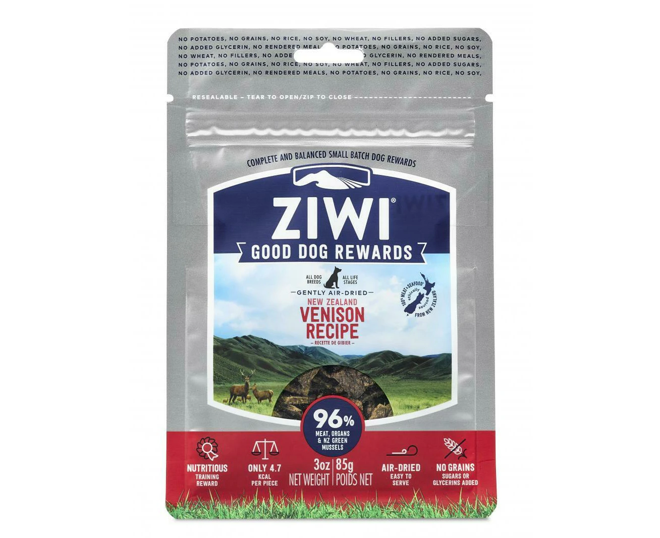 Venison 85 gram Good Dog Rewards Treats (Ziwi Peak)