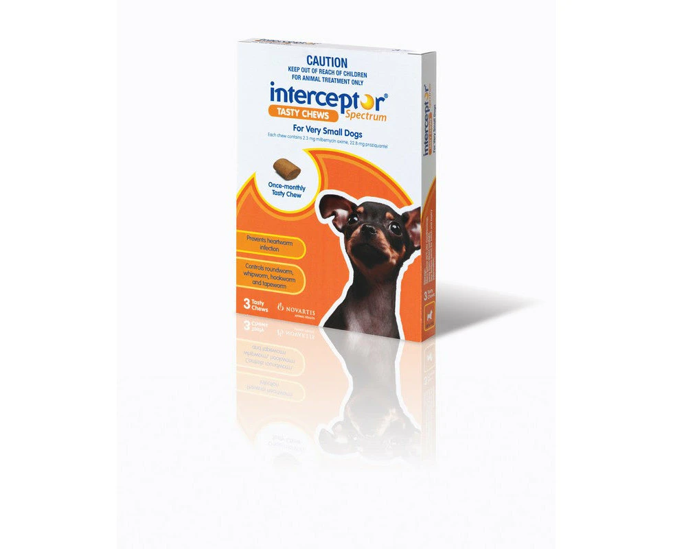 INTERCEPTOR EX SMALL 0-4KG BROWN 3PACK *DATED NOV 2024