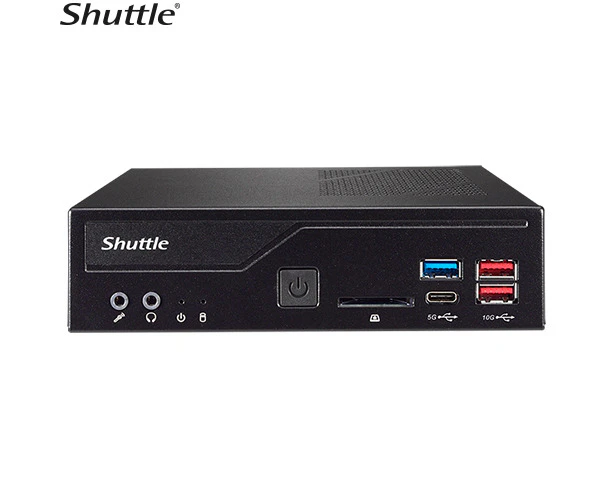 Shuttle DH670 Slim Mini PC 1L Barebone-Support Intel 12th Gen, 2x DDR4, 2.5' HDD/SSD bay, 2xLAN, 2x RS232(RS422/485), 2xHDMI, 2x