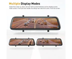 10" Front Rear View Cam Car DVR 1080P Dash Camera Tail Reversing Mirror Recorder