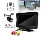 Night Vision Rear View Parking Cam Waterproof HD Car Reverse Camera Kit Monitor