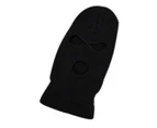 Warm Hat Hood Ski Mask Full Face Neck Winter 3 Holes Balaclava Windproof Black