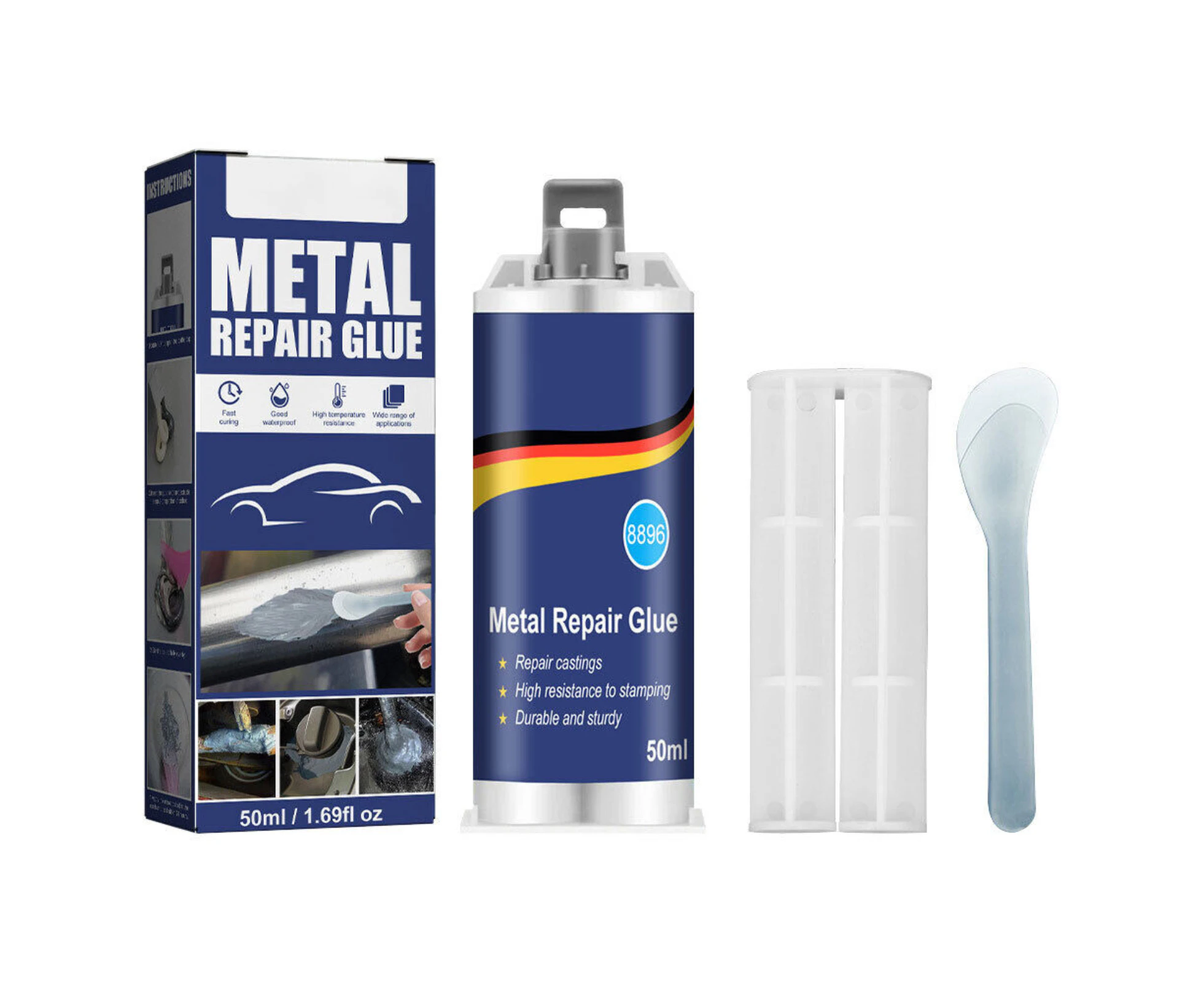 Iron Stainless Steel Aluminium Repair New Metal Repair Glue Agent Adhesive