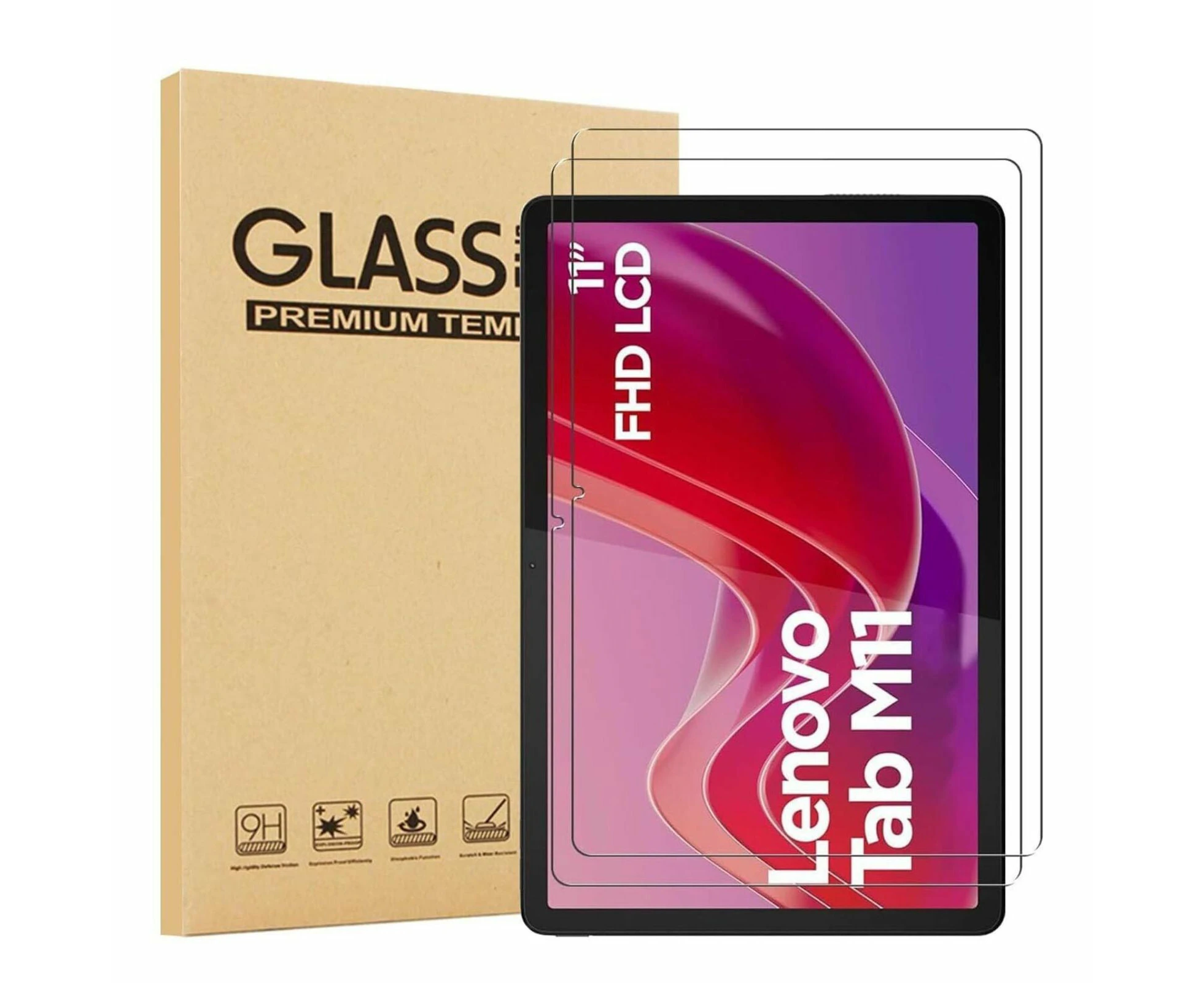 2pcs Tempered Glass Screen Protector For Lenovo Tab M11