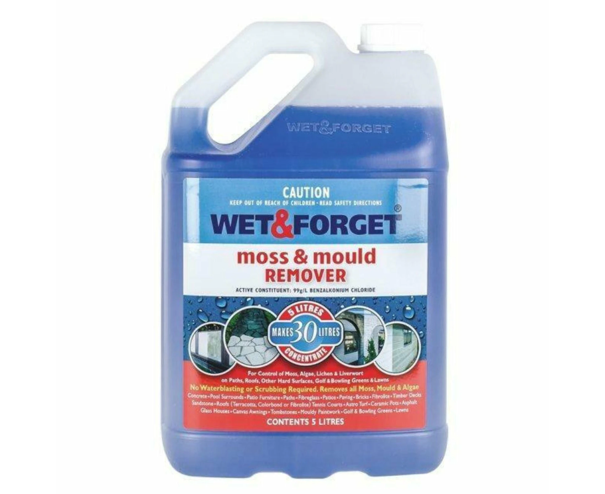 House Roof Exterior Concentrate Moss Mould Remover 5L Wet & Forget