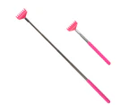 Backscratcher Massager Telescoping Extendable metal claw Back scratcher Pink