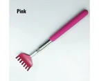 Backscratcher Massager Telescoping Extendable metal claw Back scratcher Pink