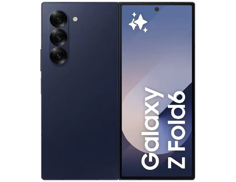 Samsung Galaxy Z Fold6 5G 256GB - Navy (SM-F956BDBAATS)AU STOCK 7.6 inch QXGA 120Hz 12GB 256GB 50MP 10MP Single SIM  eSIM 4400mAh2YR