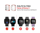 For Fitbit Versa 2 Sense Screen Protector Cover TPU Case Full Coverage Black