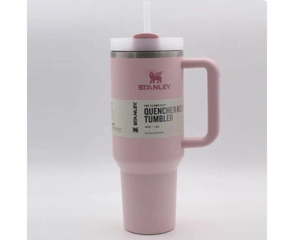 Stanley Quencher H2.0 Flow State Tumbler 40oz Cup - Light Pink Cherry Blossom