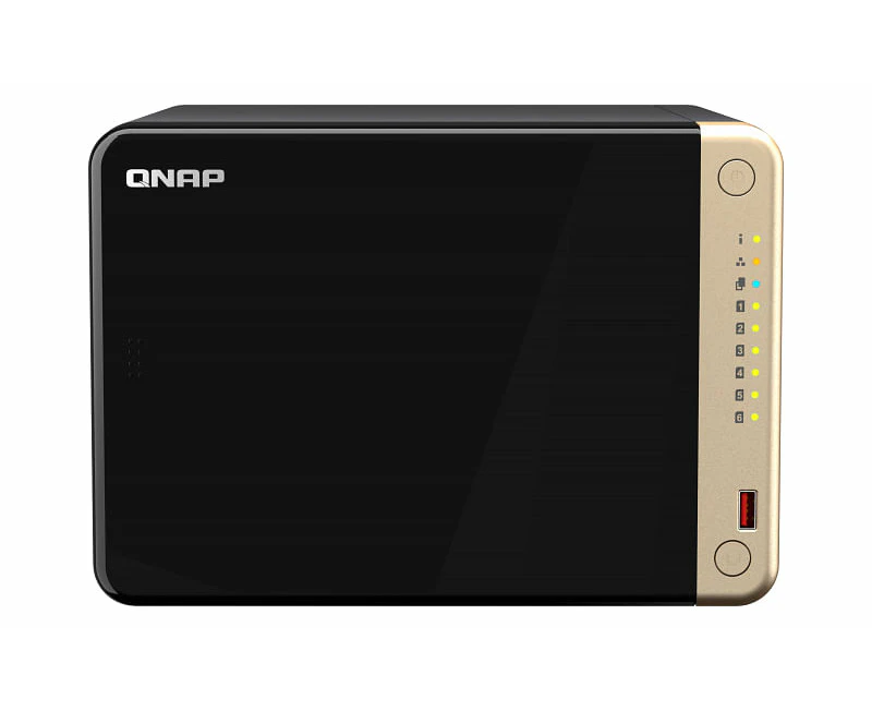 QNAP 6-Bay Celeron N5095 Quad-Core 8GB RAM Tower NAS [TS-664-8G]