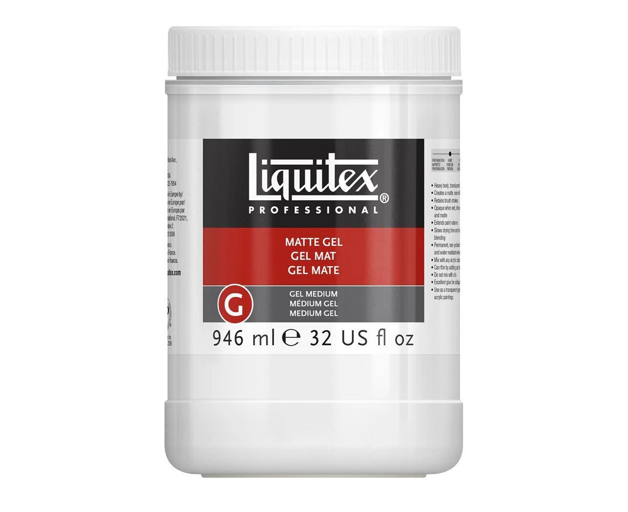 Liquitex Matte Gel Medium 946ml Textured Paint Home Arts And Crafts Painting