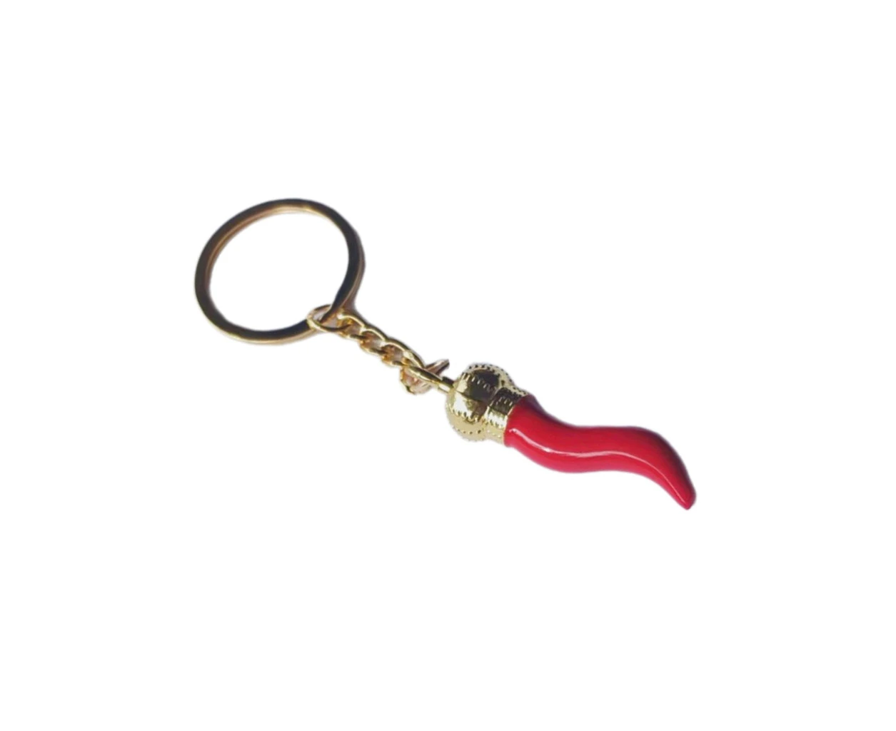 Dripping oil red pepper keychain-small - small