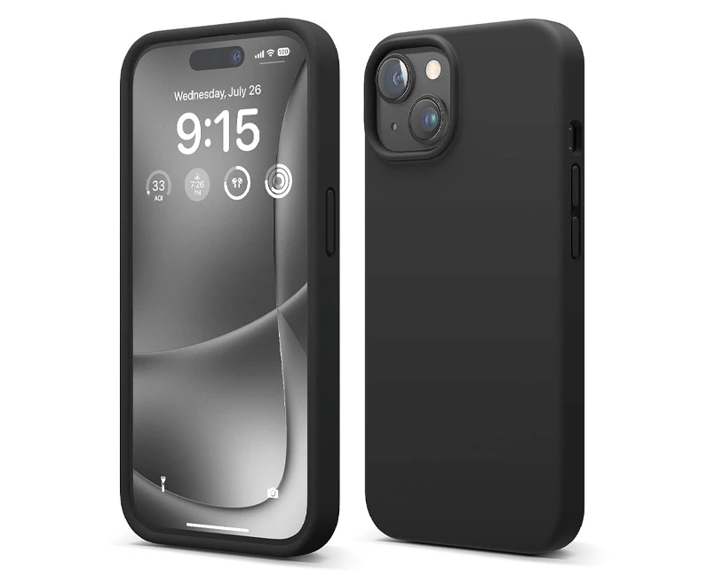 Soka Liquid Case (Suits iPhone 15 Plus) - Black