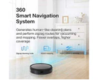 360 C50 Robot Vacuum and Smart Water Mop with Remote - Black