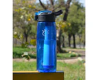 Cobalt Blue Smart Purifier Water Bottle (650 ML)