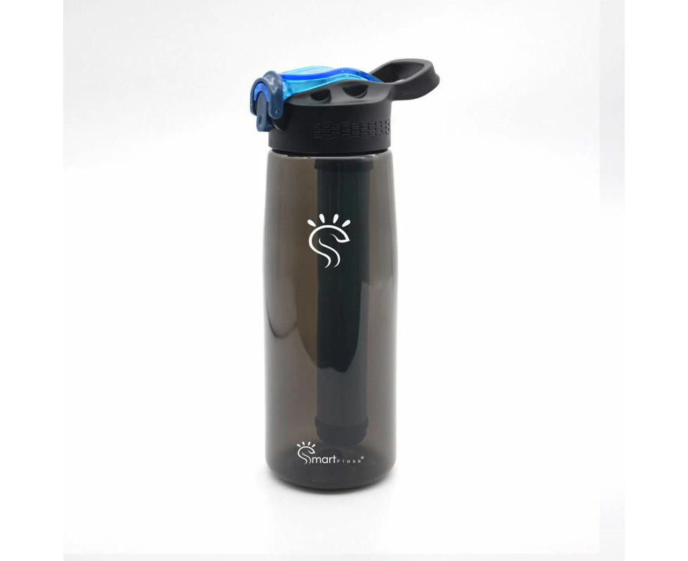 Charcoal Black Smart Purifier Water Bottle (650 ML)