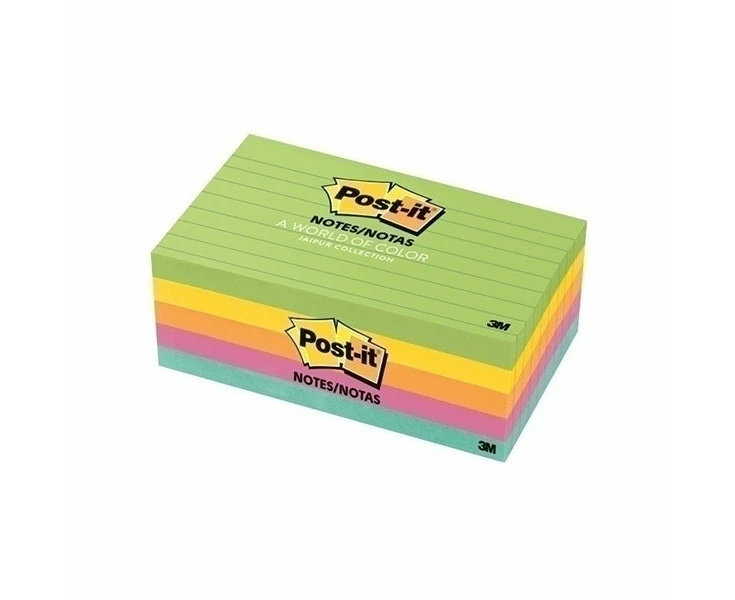 Post It Lined Notes Jaipur 76 X 127Mm 5 Pack