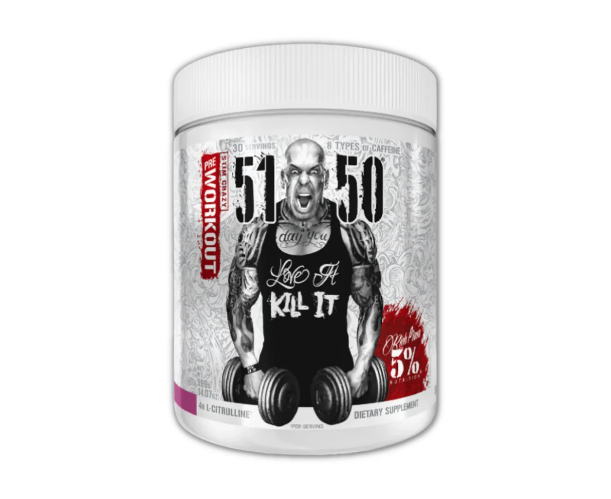 Rich Piana 5% Nutrition 5150 Stim Crazy Pre Workout - Wild Berry