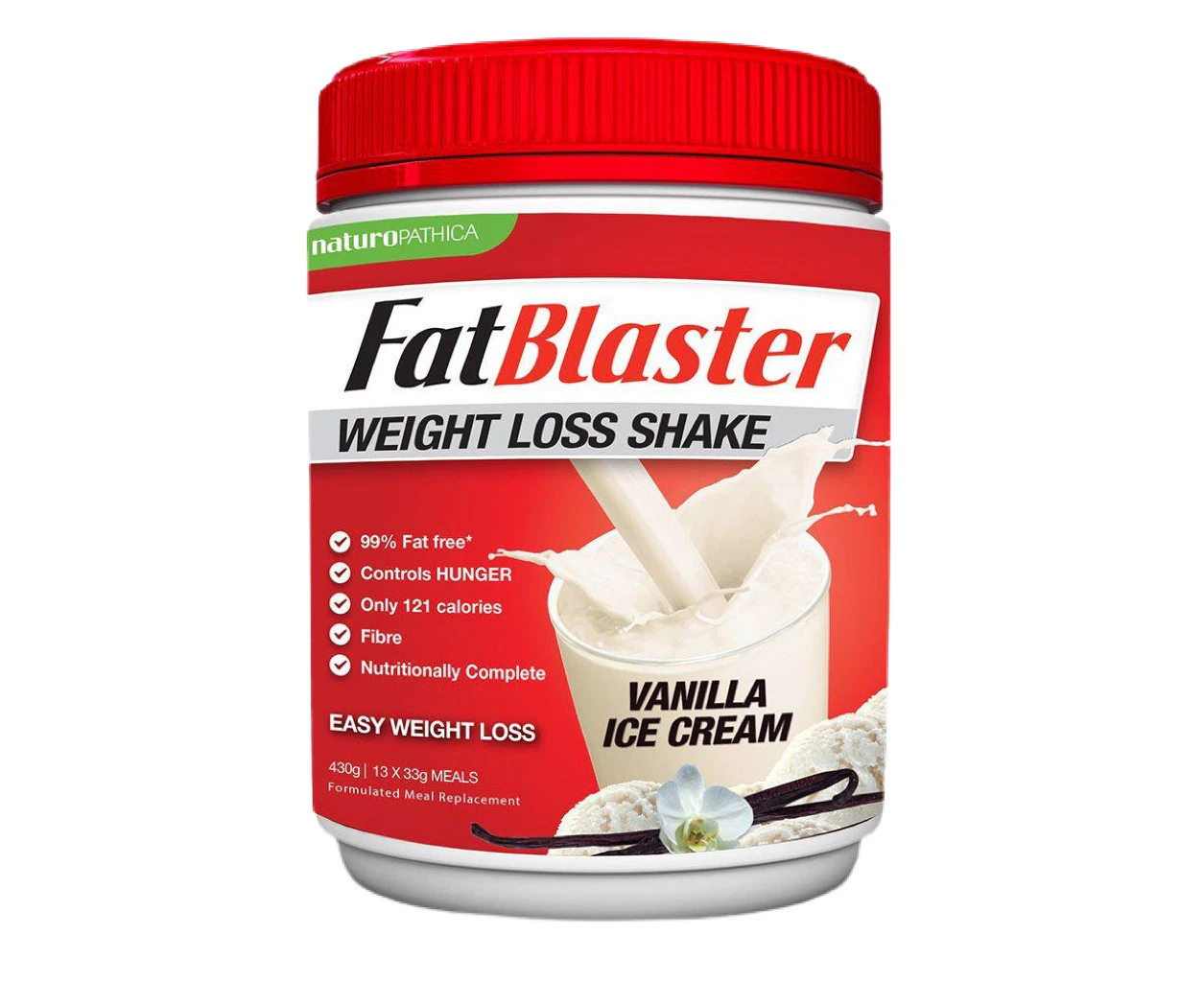 Fat Blaster Weight Loss Shake - Vanilla Ice Cream - 1