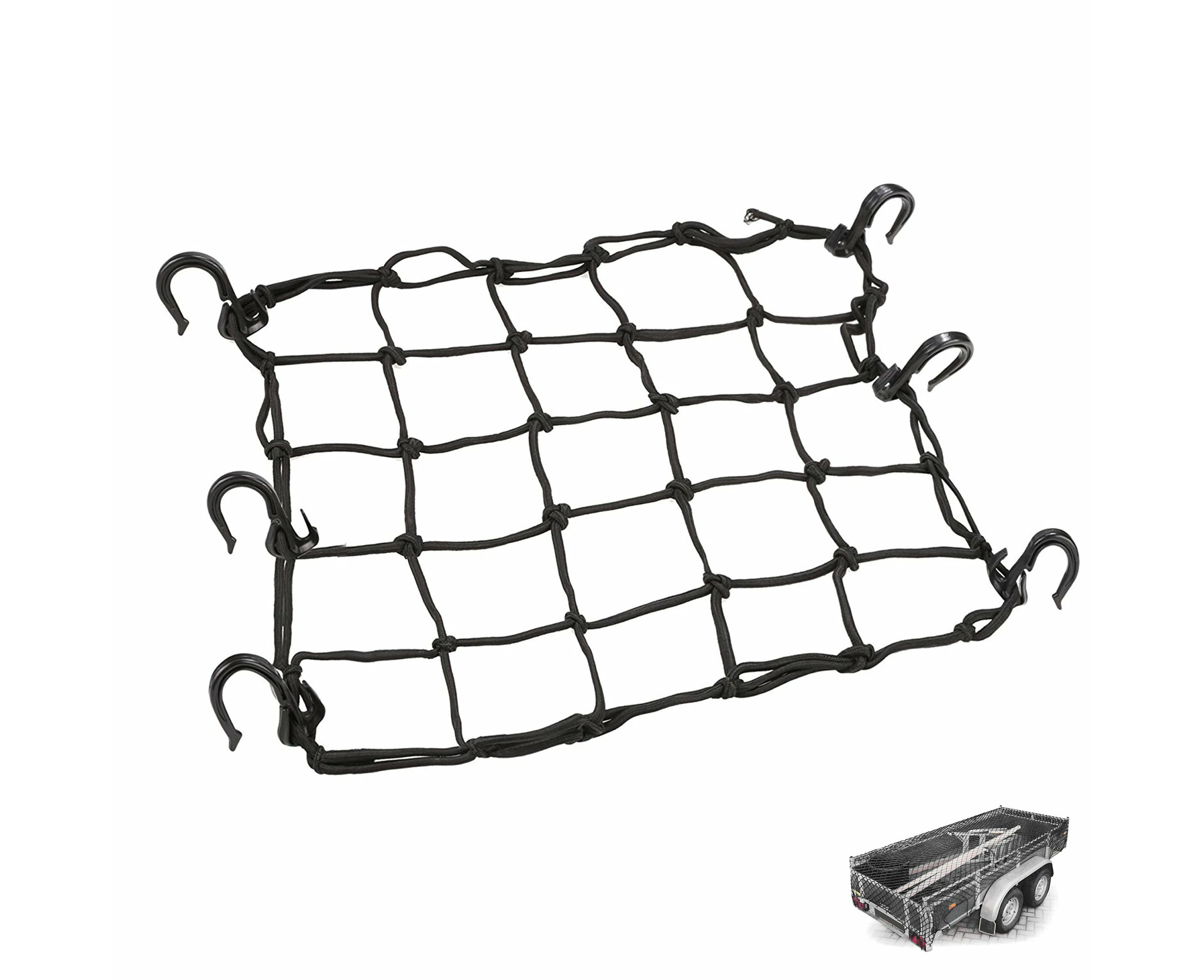 Cargo Net Ute Trailer Truck Heavy Duty Elastic Mesh Car 18 Hooks 1.5M x 1.8M