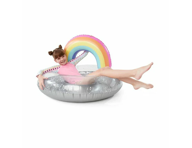 90cm Inflatable Rainbow Ring - Anko