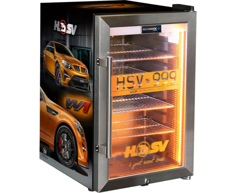 Holden HSV GTSR W1 Branded 70 Litre Light Up Bar Fridge - Add Your Own Number Plate