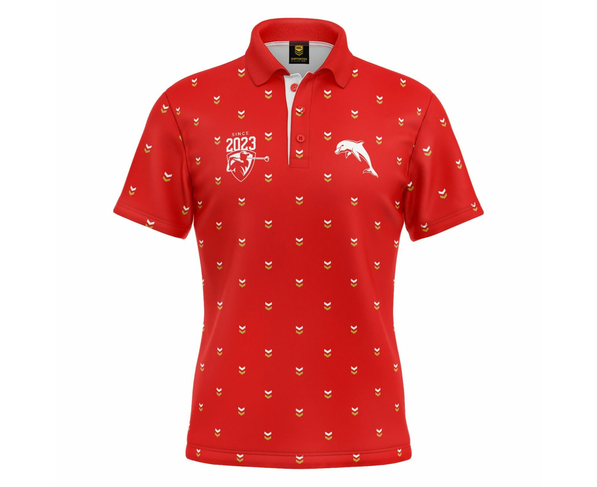 NRL 'Mulligan' Golf Polo - Dolphins - Adult - Mens - Polo