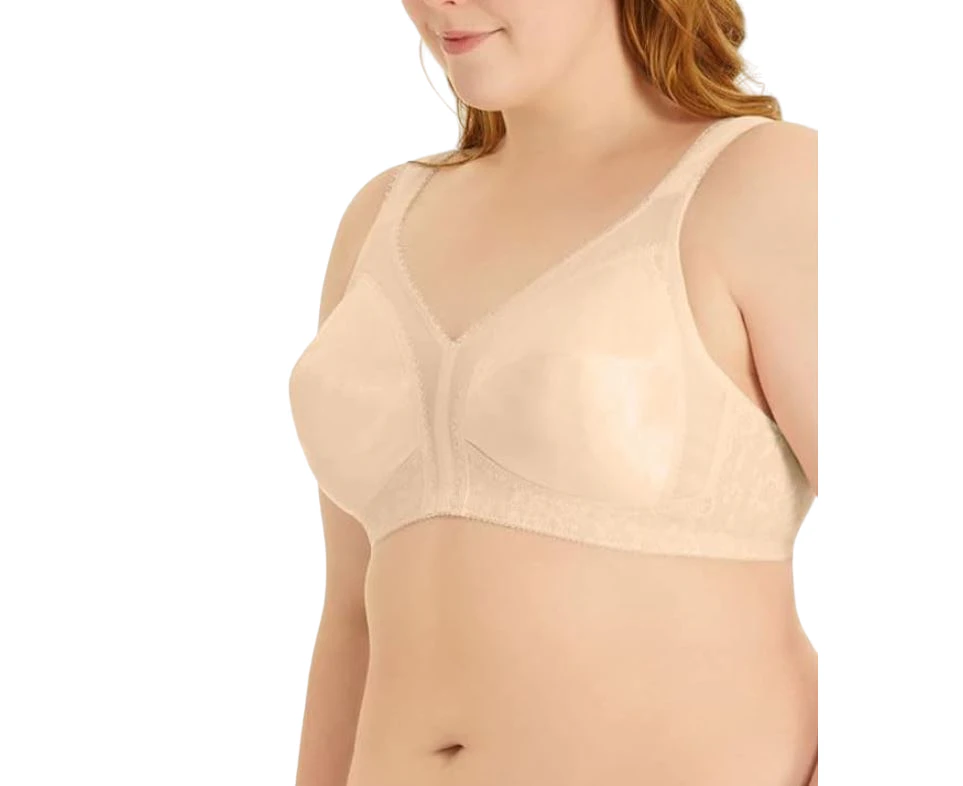 4 x Playtex Womens 18 Hour Comfort Strap Natural Beige Wirefree Bra - Natural