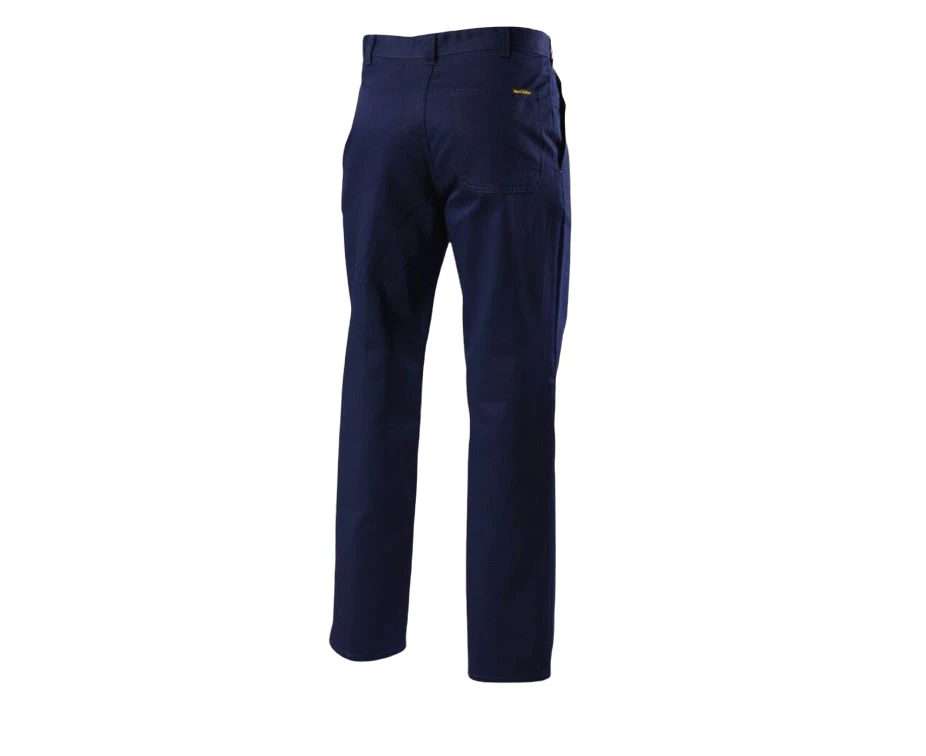 Mens Hard Yakka Drill Work Pant Cotton Navy Pants Y02501 - Navy