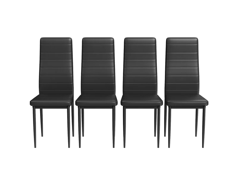 Advwin Dining Chairs Set of 4 Kitchen Chair Black