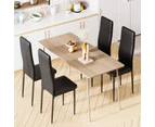 Advwin Dining Chairs Set of 4 Kitchen Chair Black