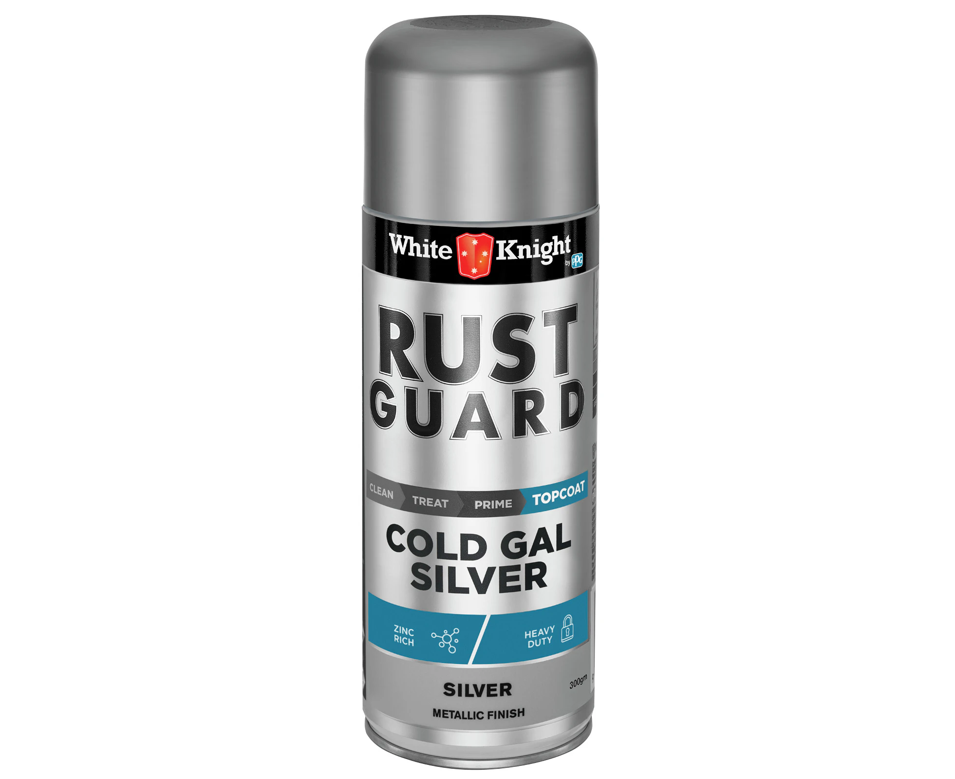 White Knight 300g Cold Gal Silver Rust Guard Spray Paint