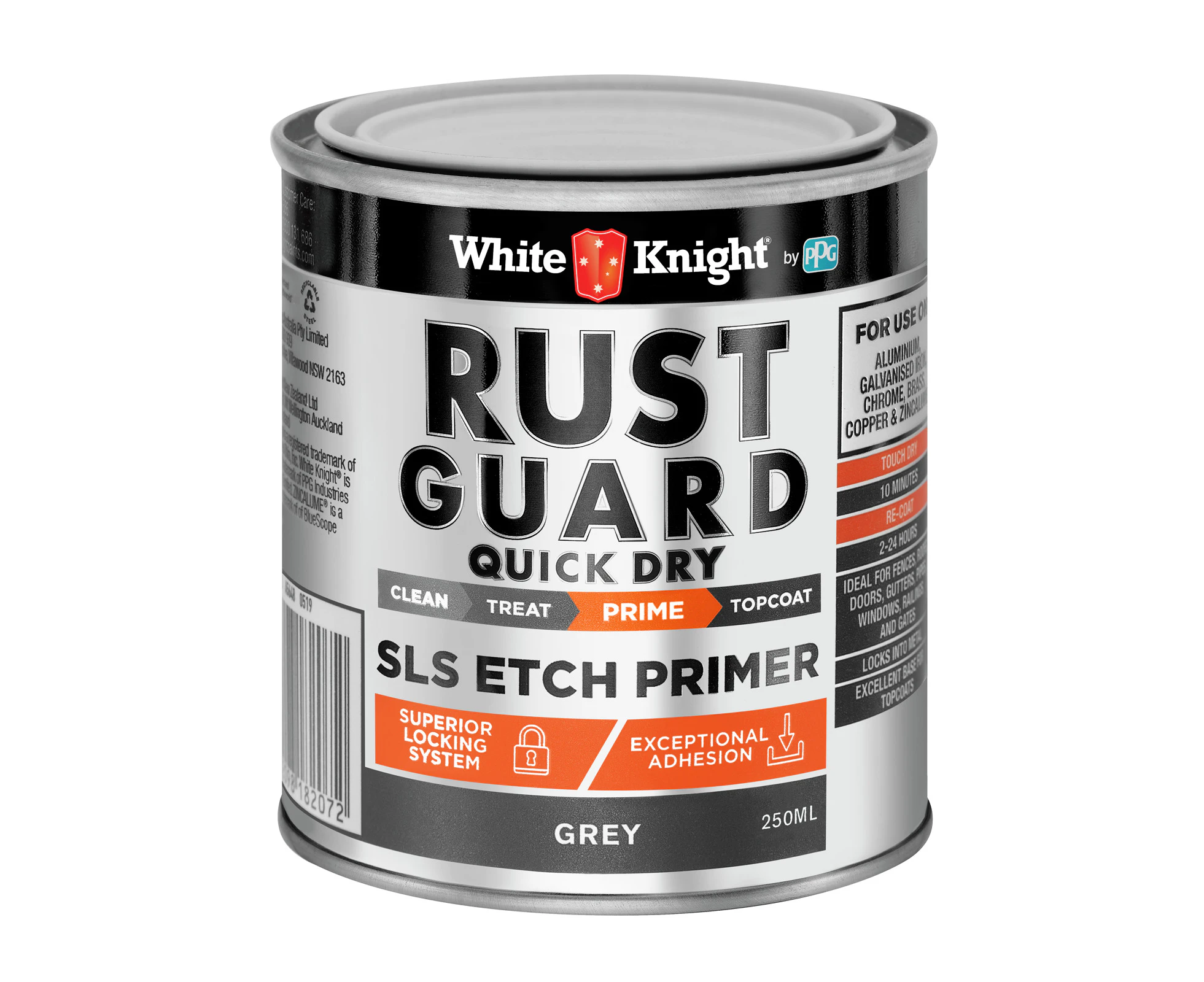 White Knight Rust Guard Quick Dry SLS Etch Primer Paint - 0.25L