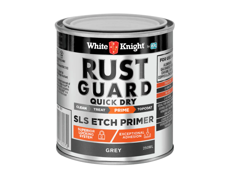 White Knight Rust Guard Quick Dry SLS Etch Primer Paint - 0.25L