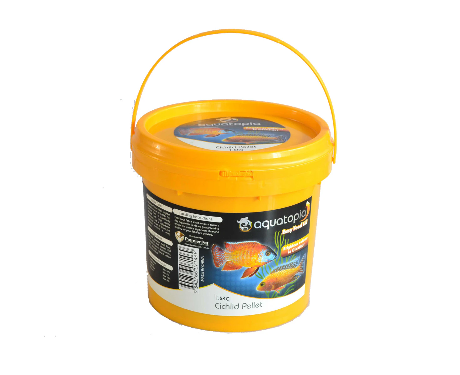 Aquatopia Cichlid Pellets Fish Food 1.5kg (AQ71469)