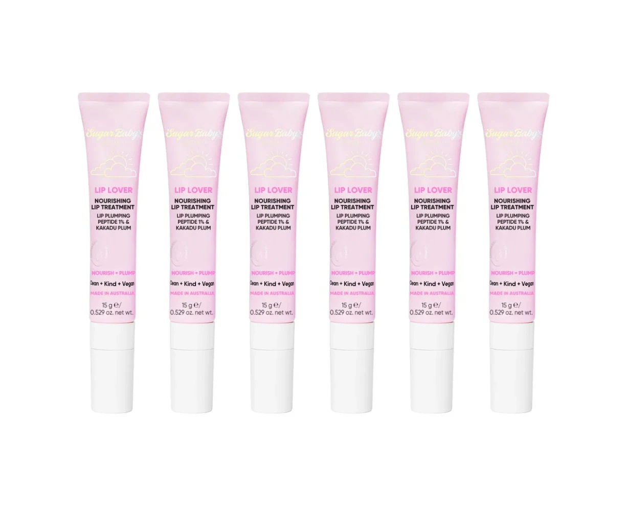 6x SugarBaby Lip Lover Nourishing Lip Treatment 15g