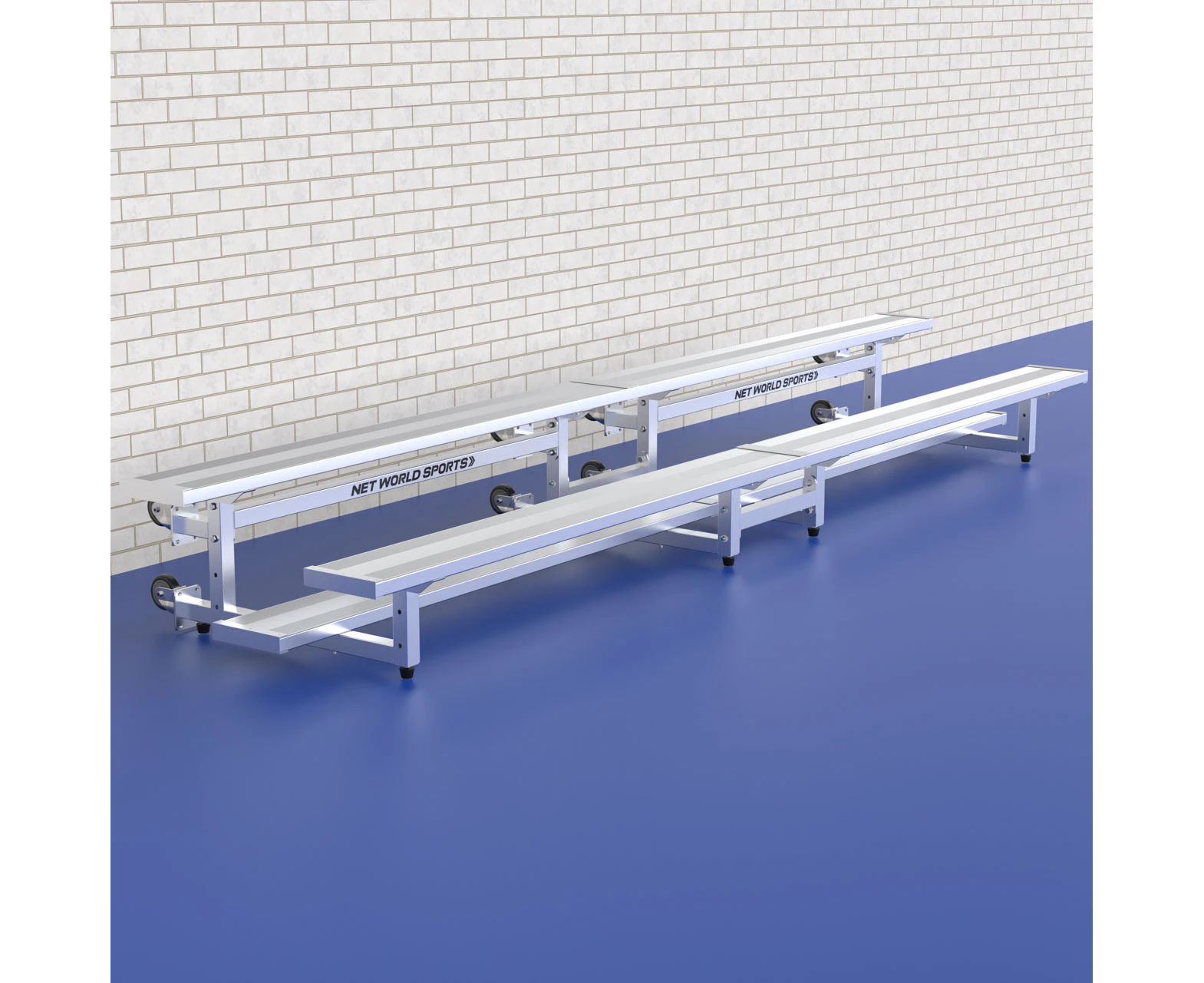 Mobile Bleachers [2-Tier/3-Tier] [2-Tier / 3-Tier System:: 2-Tier] [Bleacher Package:: Double Bleacher (20 Seats)] [Optional Upgrade:: No]