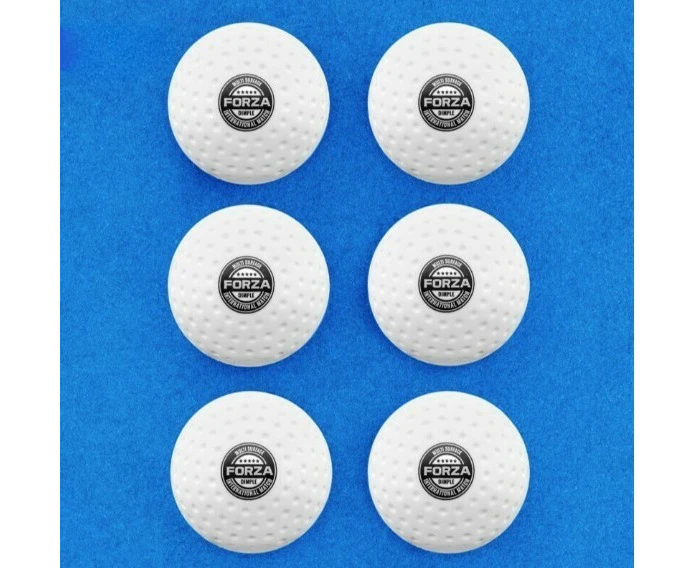 FORZA 5-Star International Match Hockey Balls [Colour: White] [Pack Size:: Pack of 6]