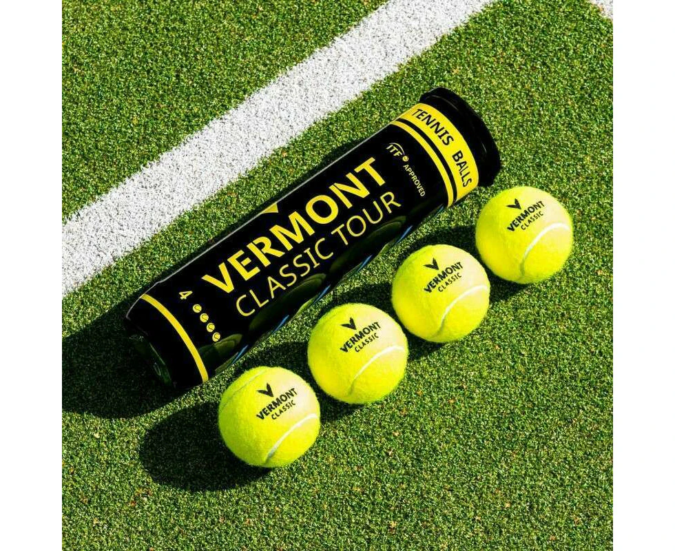 VERMONT CLASSIC TOUR TENNIS BALLS [4 BALL TUBES] [Number of Balls:: 3 Tubes | 12 Balls]