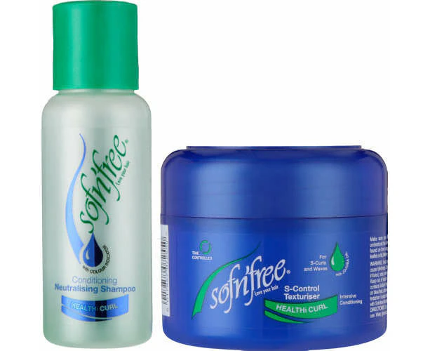 Sofn'Free S Control Texturiser 250 mL + Conditioning Neutralsing Shampoo 250mL Banded Pack