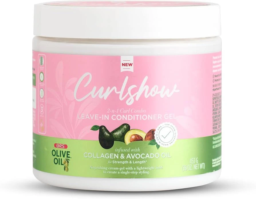 ORS Curlshow Leave In Conditioner Gel Collagen & Avocado Oil 453g (16oz)