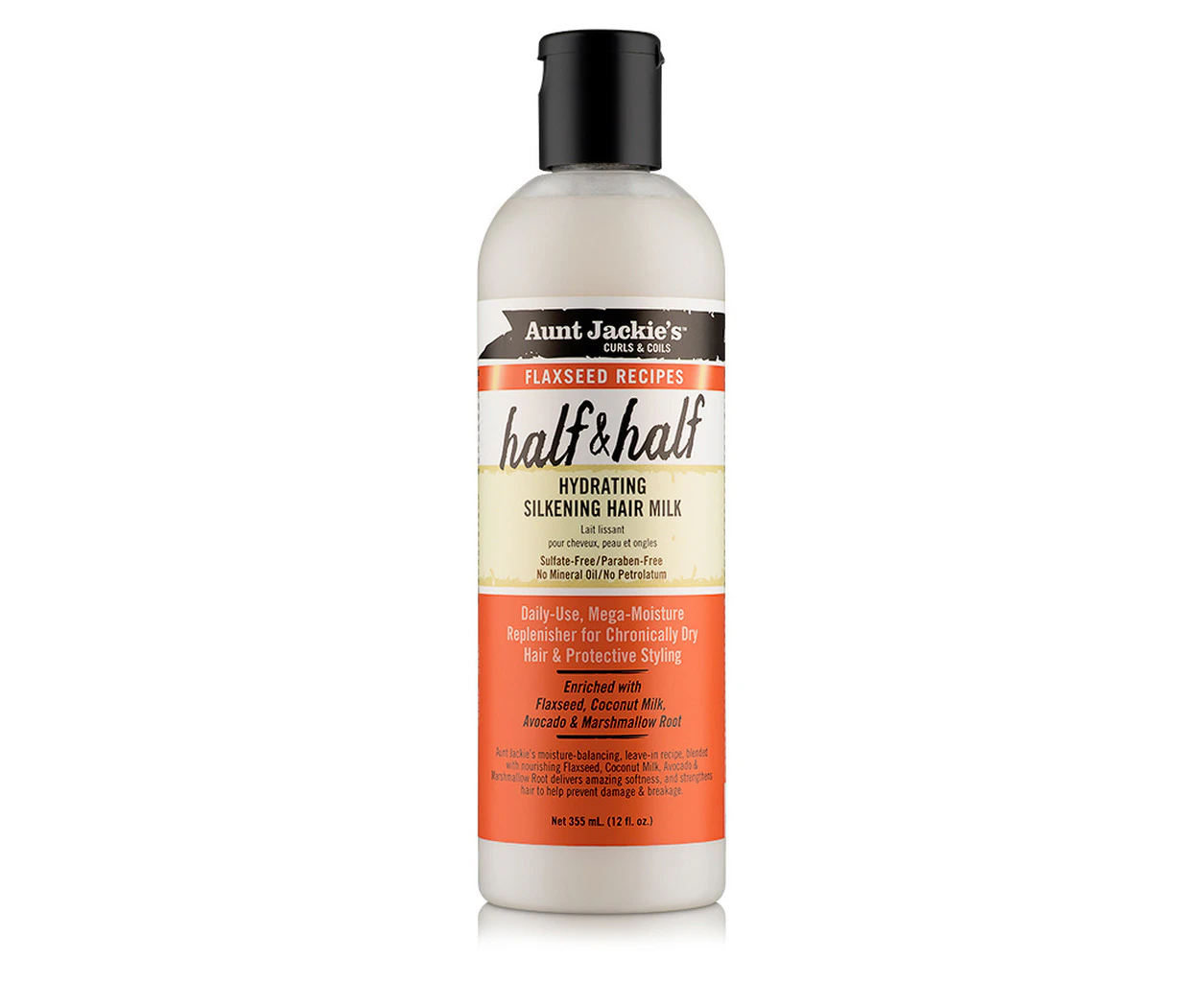 Aunt Jackie's Half & Half Hydrating Silkening Hair Milk 355mL (12oz)