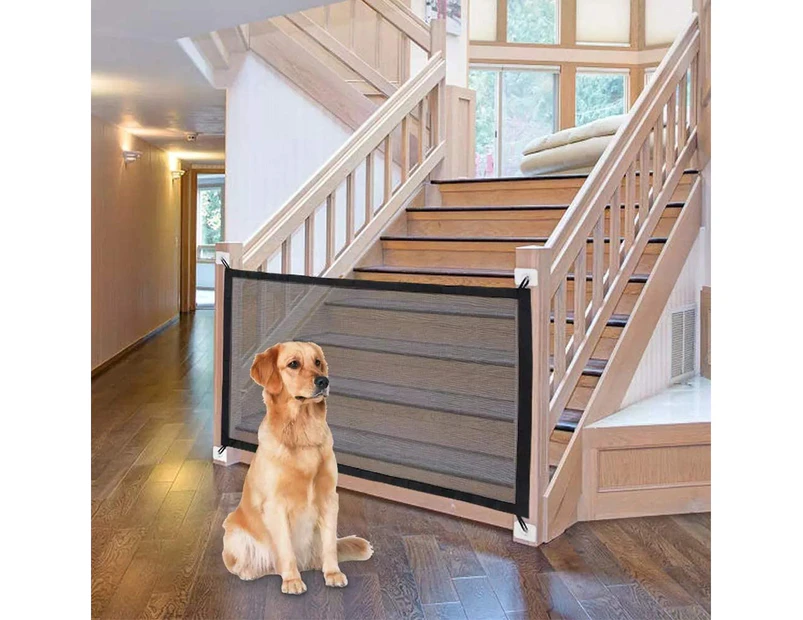 Stair gates, dog gates, dog door gates, dog safety gates, dog barriers, foldable partition install anywhere for dogs cats