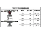 Trinity Trucks Combo Wheels Bearings Black 5.25 (8.0 Inch Width)